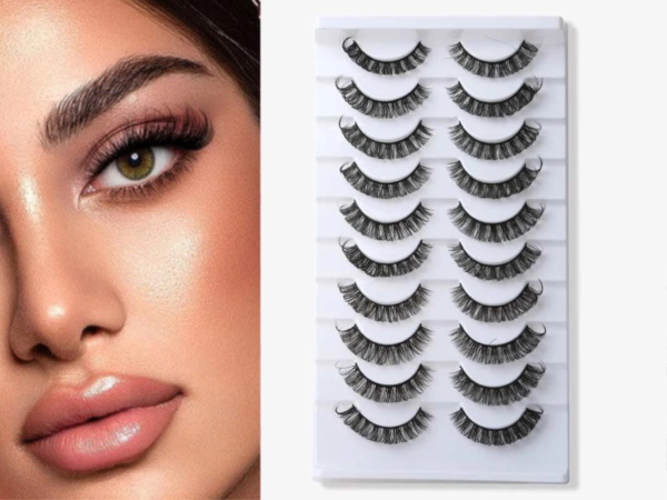 Eyelashes Russian Strip Lashes 10 Pairs Natural Looking - Image 6