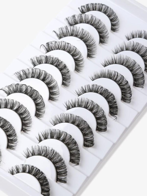 Eyelashes Russian Strip Lashes 10 Pairs Natural Looking - Image 8