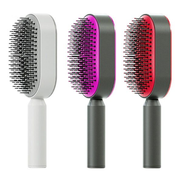 Self Cleaning Hair Brush For Women - Image 3