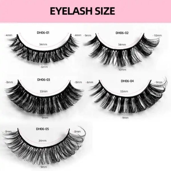 Eyelashes Russian Strip Lashes 10 Pairs Natural Looking - Image 2