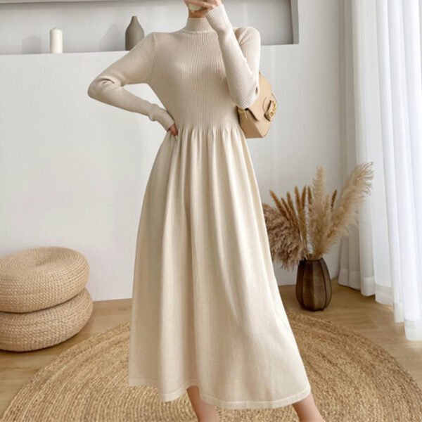 Mid-length Base Knitting Dress Sweater Women - Image 6