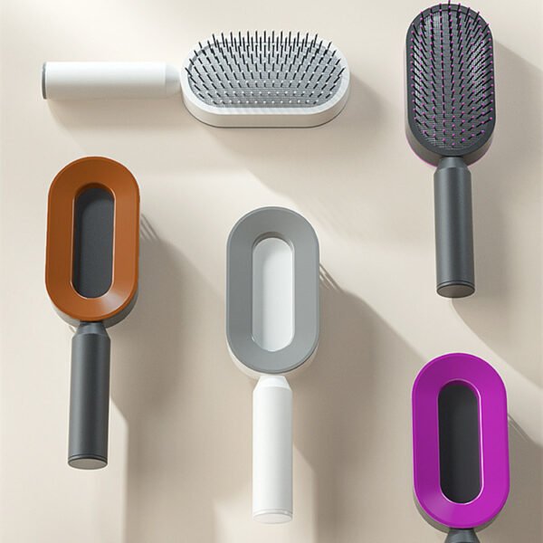 Self Cleaning Hair Brush For Women - Image 2