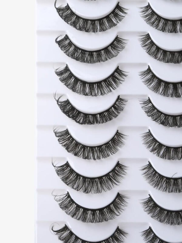 Eyelashes Russian Strip Lashes 10 Pairs Natural Looking - Image 7