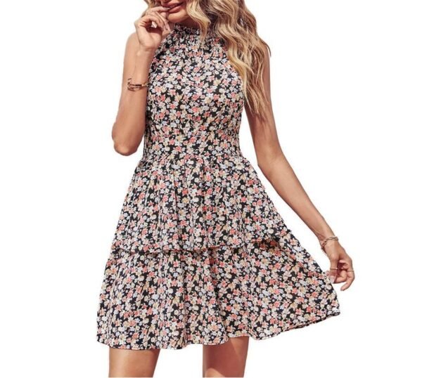 Women's Fashion Printed Halter Dress – Fashionable and Lightweight - Image 10