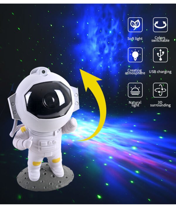 Galaxy Star Projector Sky Night Light Astronaut Lamp Luminaires Gift - Image 10