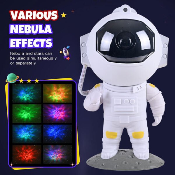 Galaxy Star Projector Sky Night Light Astronaut Lamp Luminaires Gift