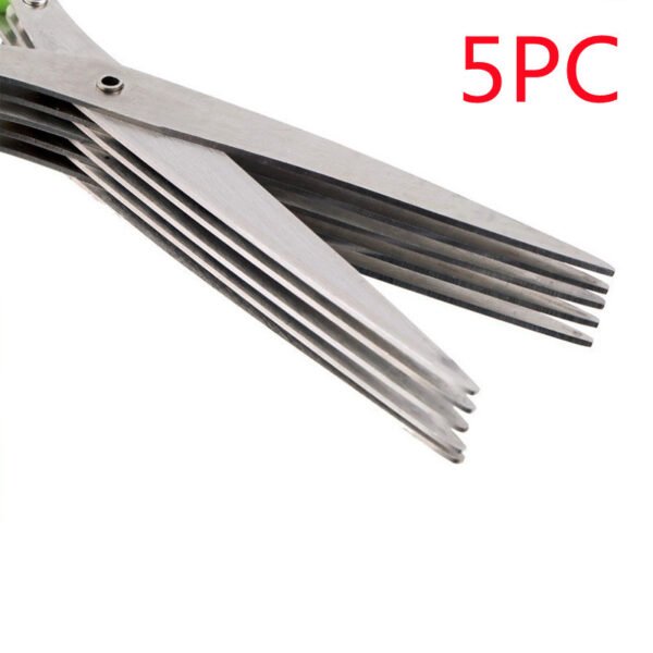 Multifunctional Scissors Stainless Steel Onion Cutting Knife Herb Spice Kitchen Scissor - Image 9